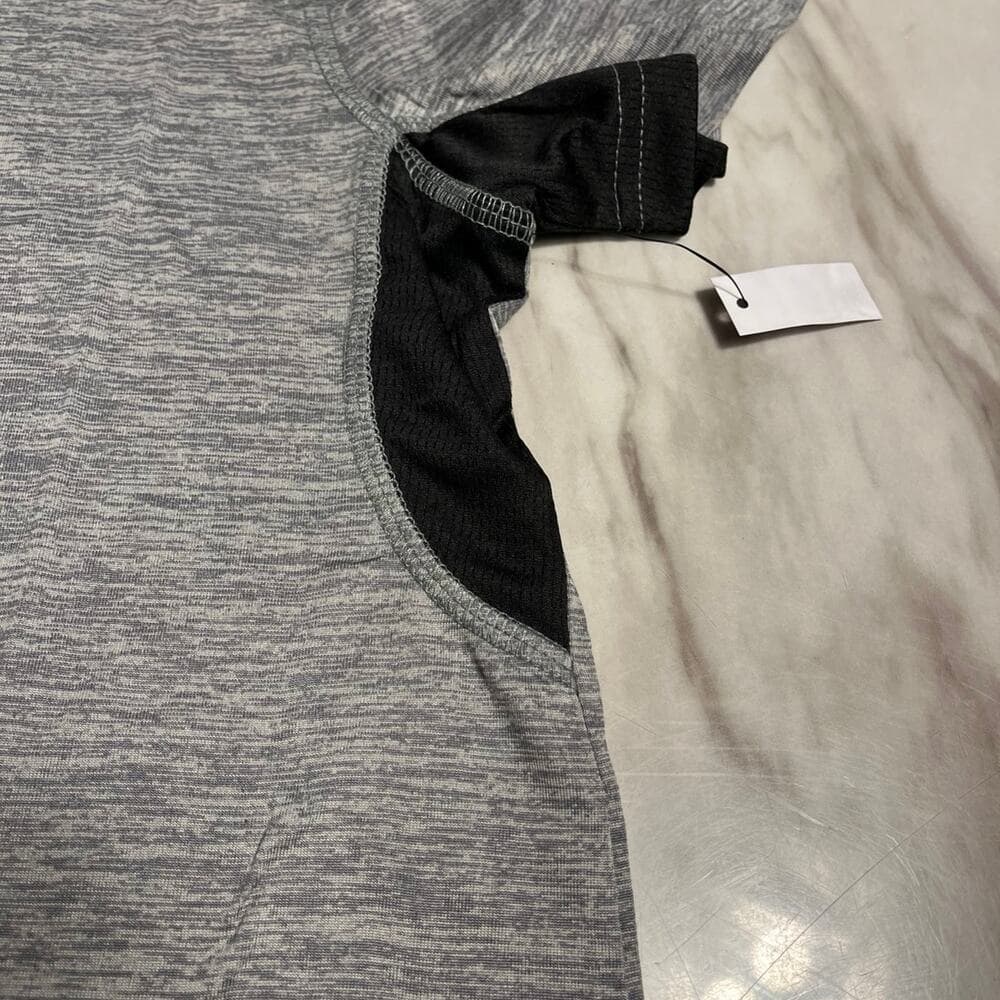 Russell Men’s T-Shirt Size Large Grey/Black - Thumbnail 2