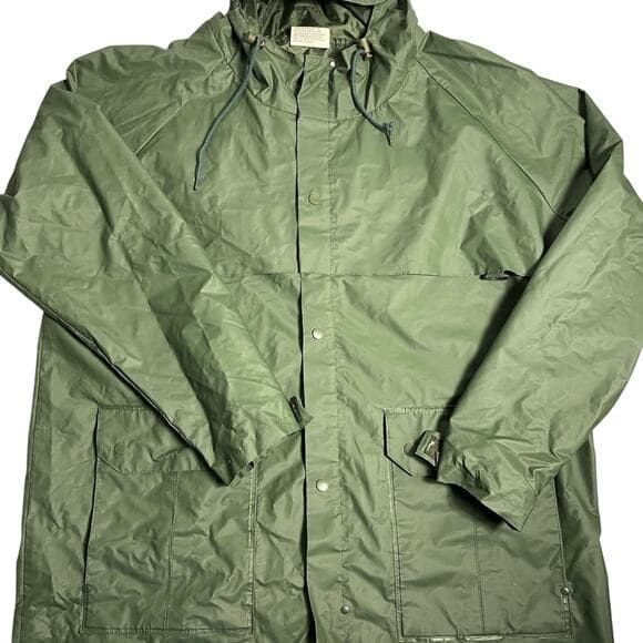 green Rothco rain jacket Size Large - Thumbnail 6