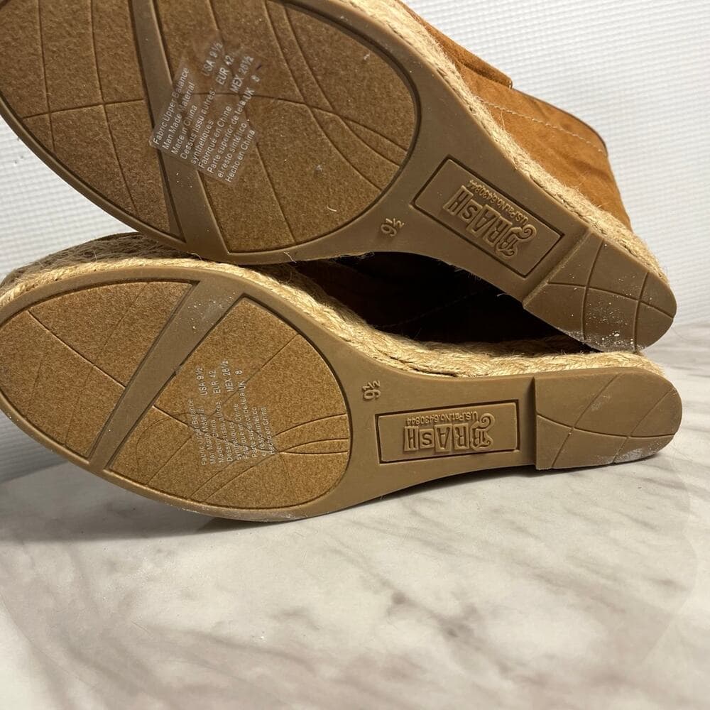 Brash Sandals Womens 9.5 Peep Toe Slingback - Thumbnail 3