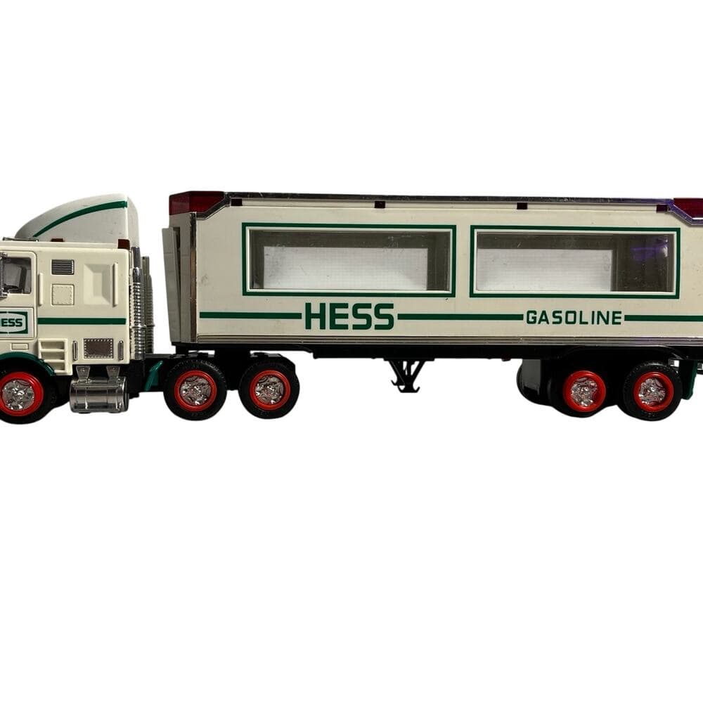 Rare 1997 Hess Oil Toy Truck with Racers - Tested Working Model - Thumbnail 7