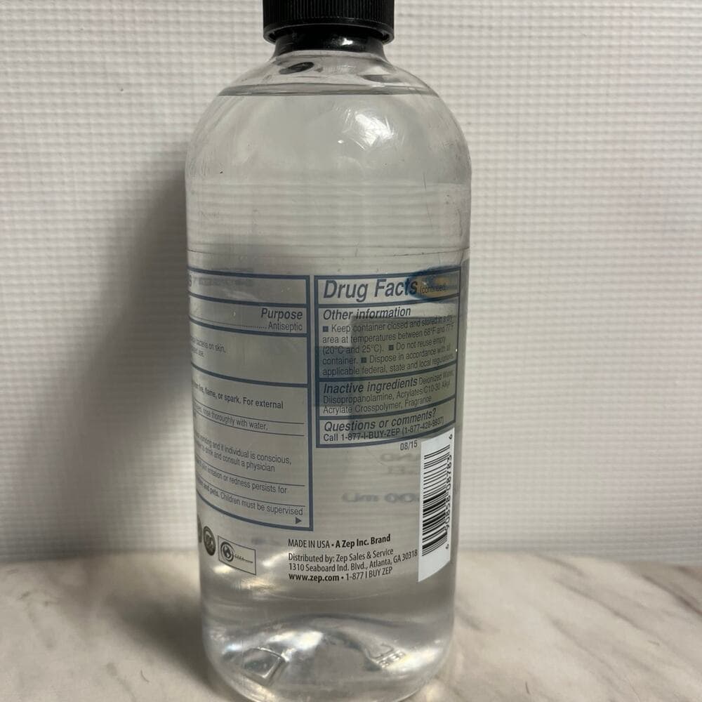 Zep | Instant Hand Sanitizer Gel 16.91 oz 500 mL Bottle - Single - Thumbnail 2