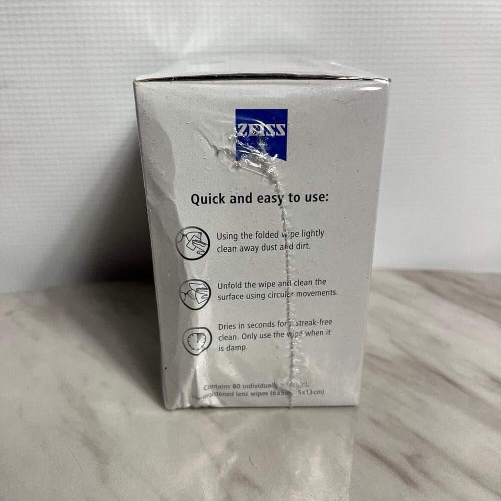 ZEISS Pre-Moistened Lens Cleaning Wipes, 80 Count - Thumbnail 4