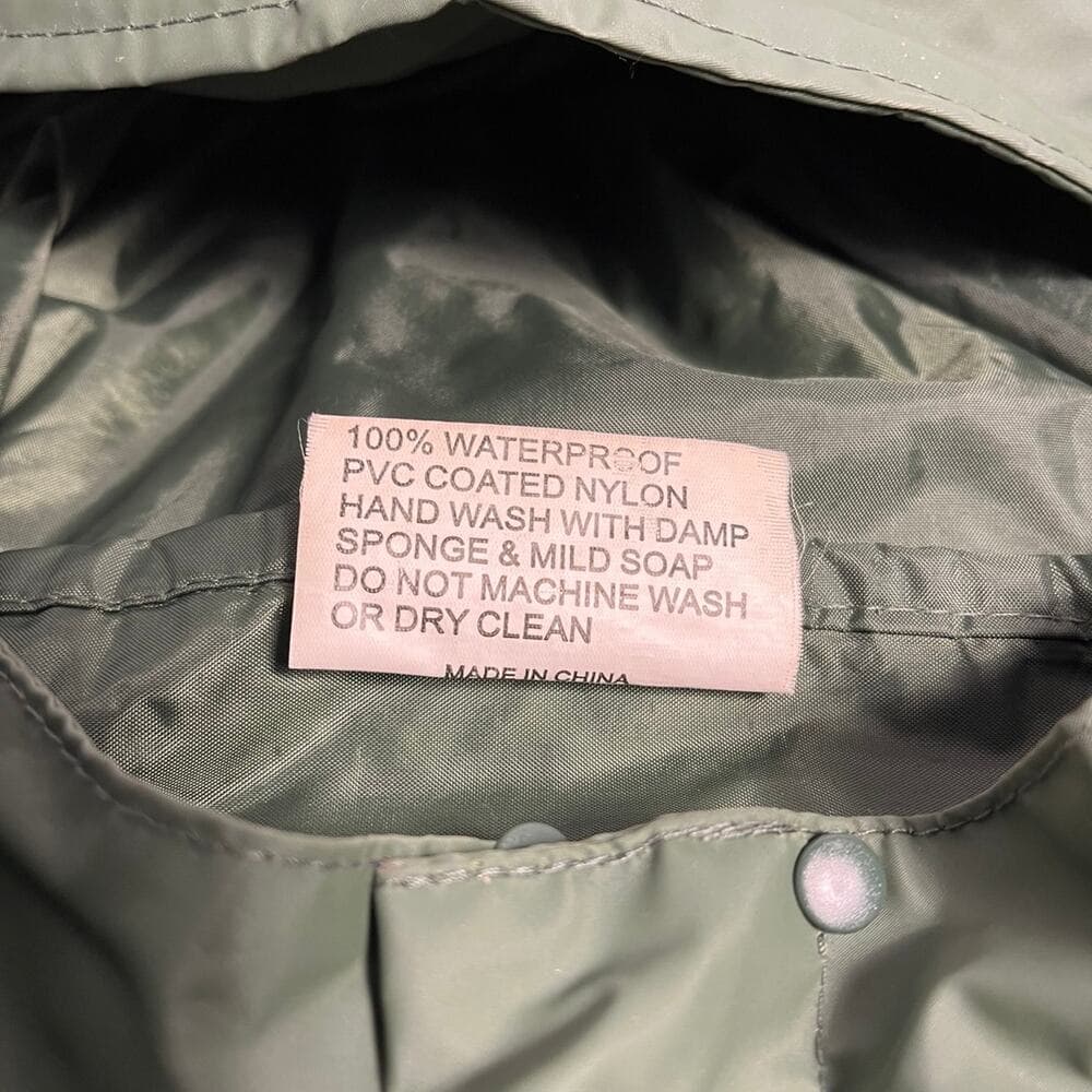 green Rothco rain jacket Size Large - Thumbnail 2