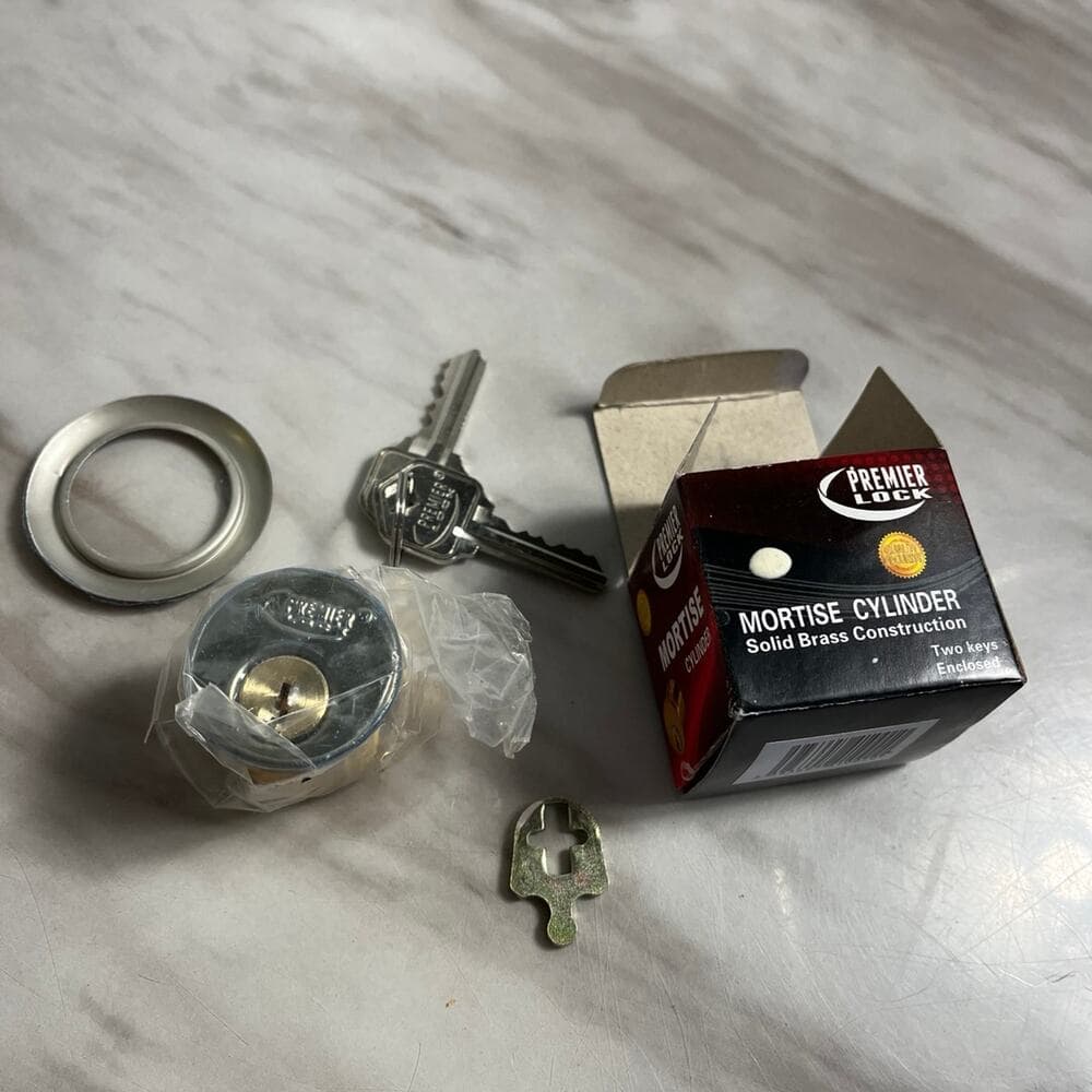 Mortise Cylinder Solid Brass Construction - Thumbnail 2