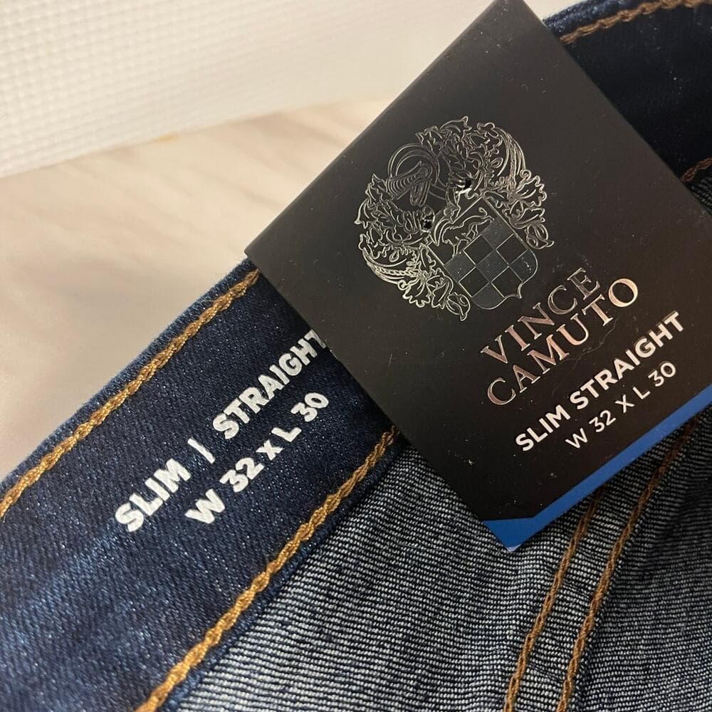 Vince Camuto Men’s Dark Blue Mens Jeans Size W32 X L30 - Thumbnail 2