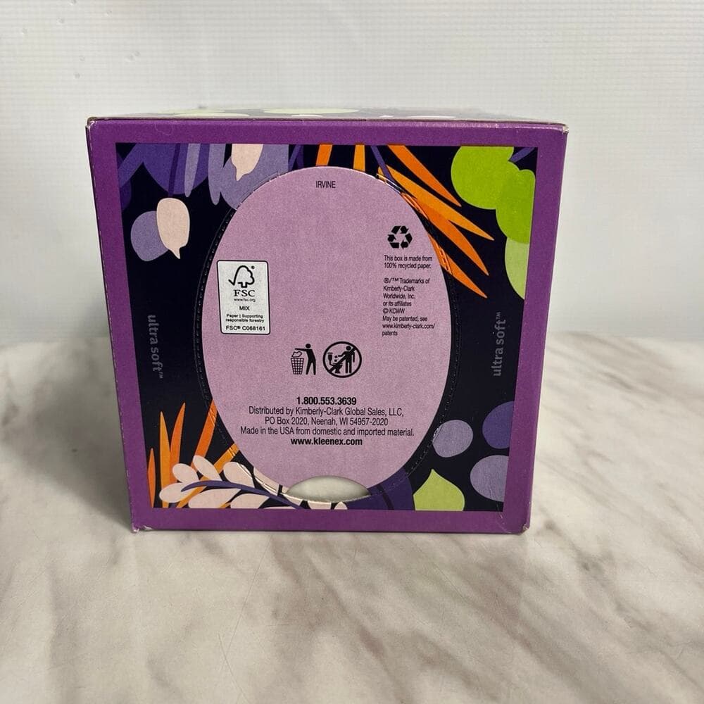 Kleenex Ultra Soft™ Facial Tissues Cube Box - Thumbnail 2