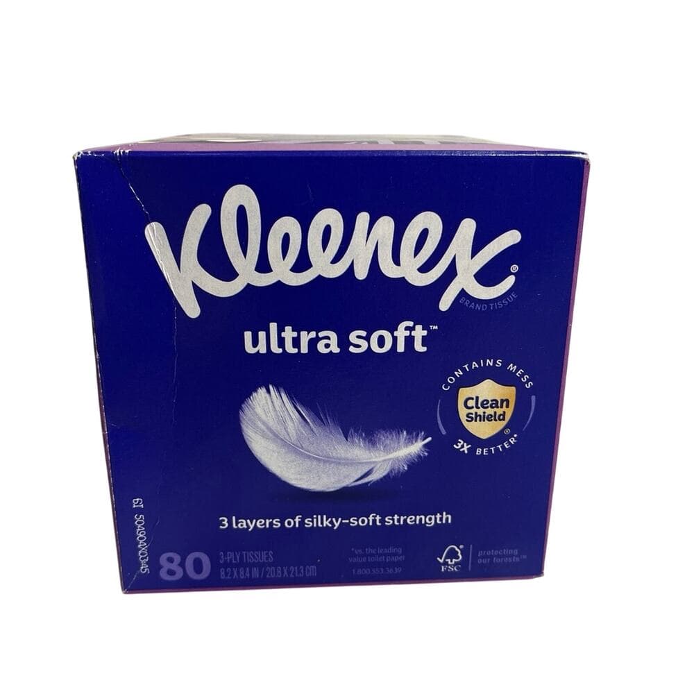 Kleenex Ultra Soft™ Facial Tissues Cube Box