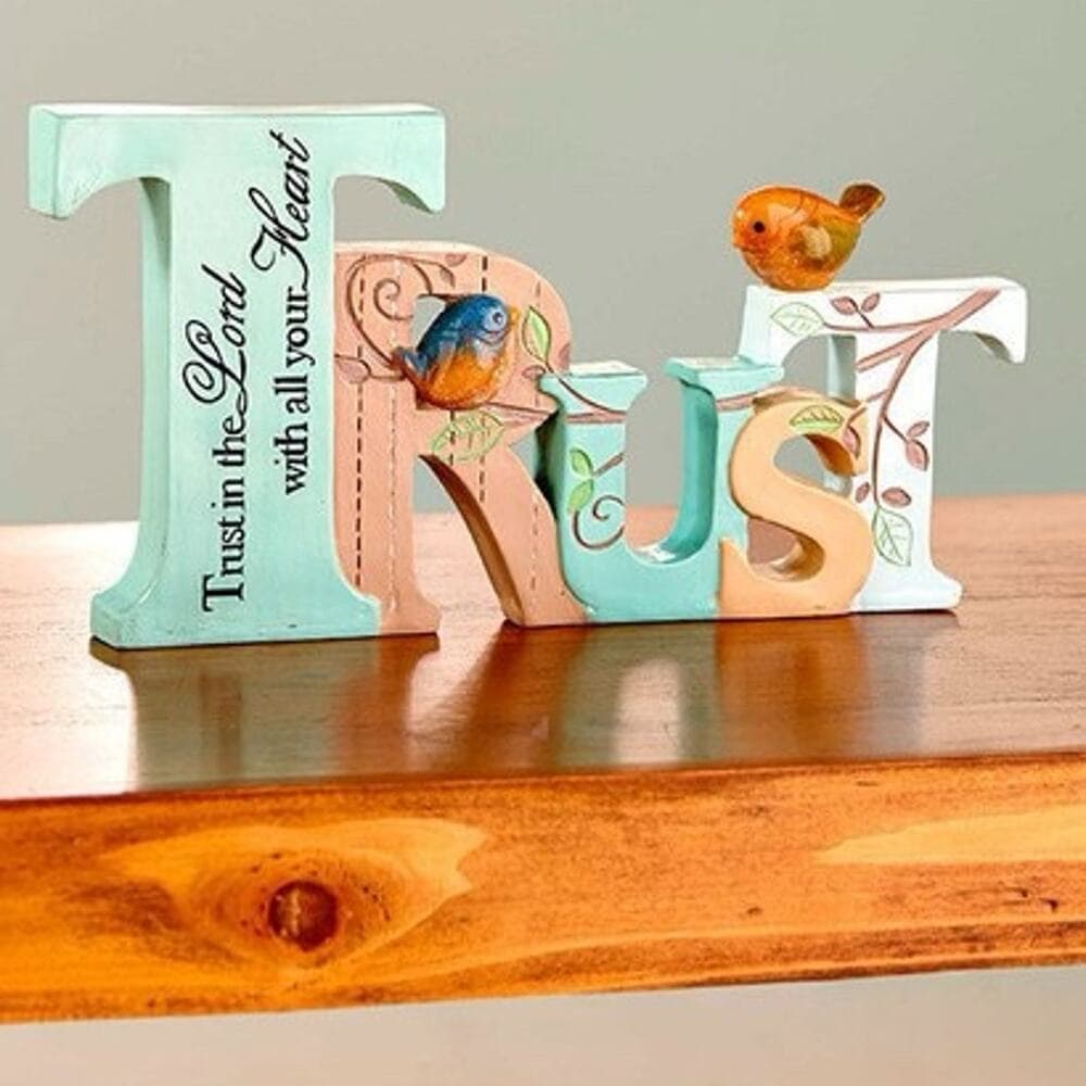 Trust In The Lord With All Your Heart Stand Up Home Decoration - Thumbnail 8