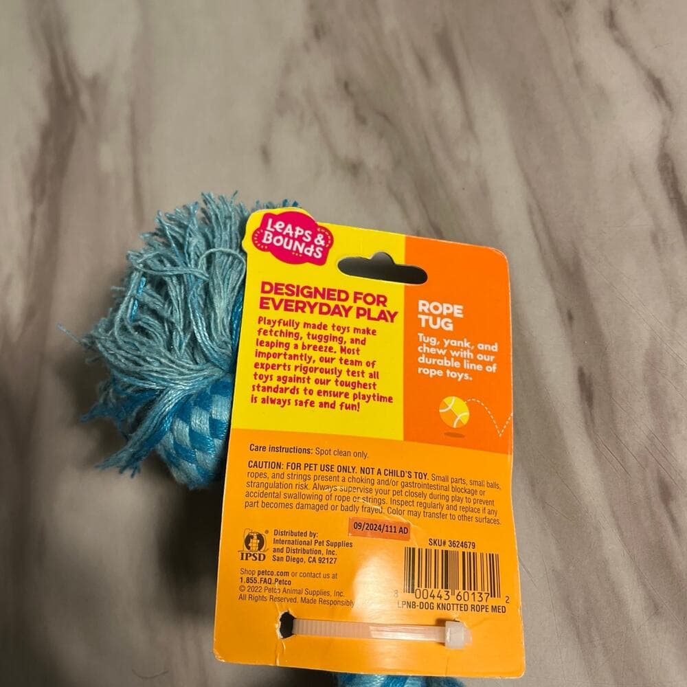 Leaps & Bounds Dog Toy Nylon Tug/Rope toy Dog Toy