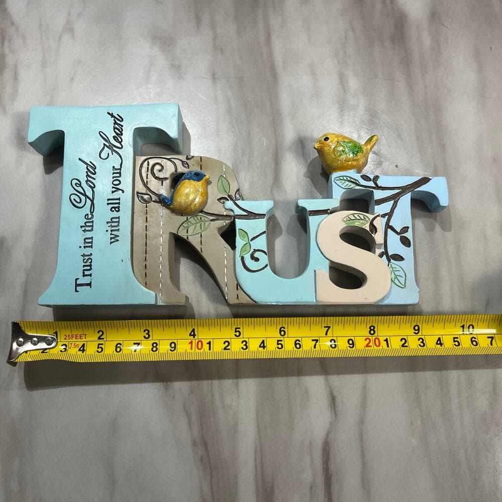 Trust In The Lord With All Your Heart Stand Up Home Decoration - Thumbnail 2