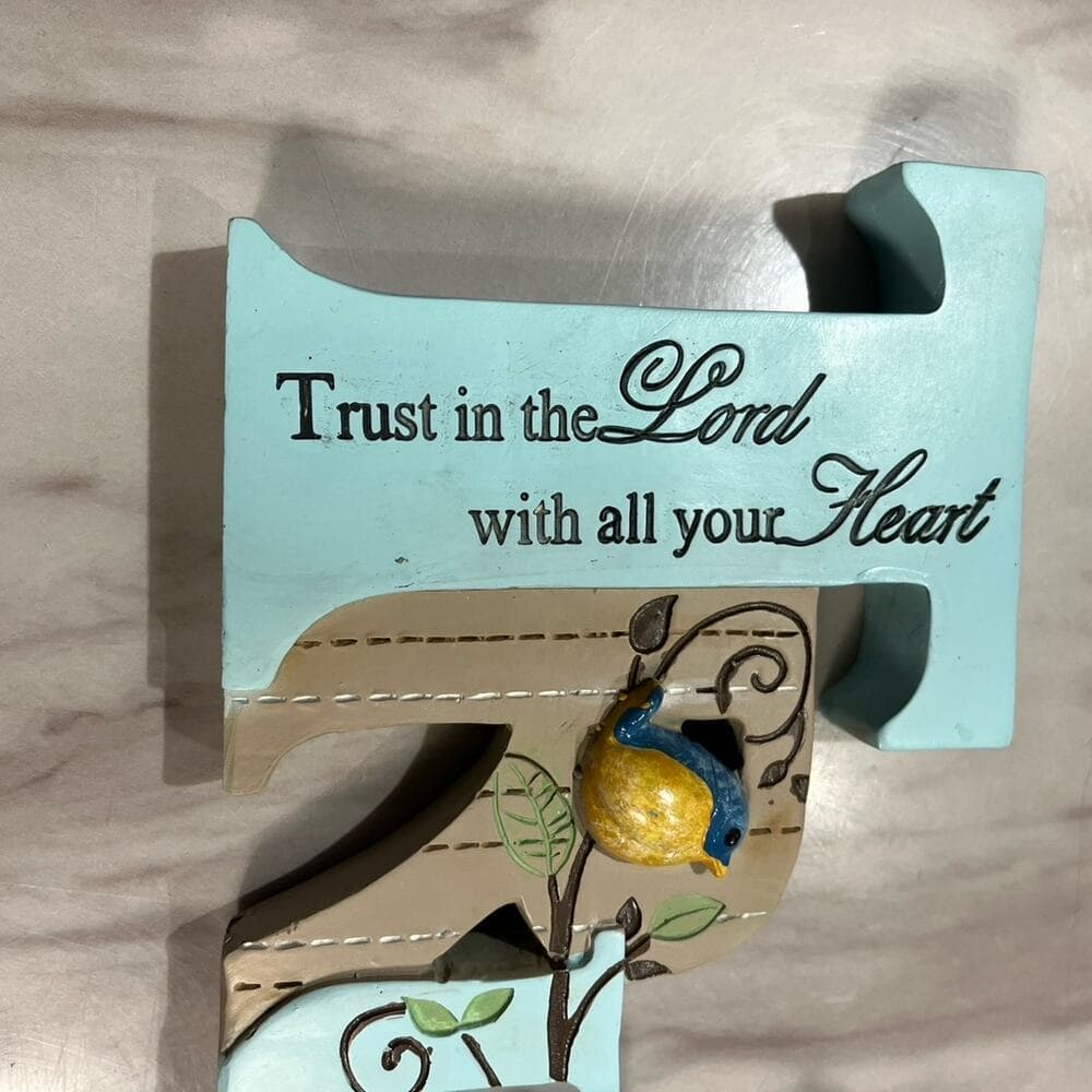 Trust In The Lord With All Your Heart Stand Up Home Decoration - Thumbnail 3