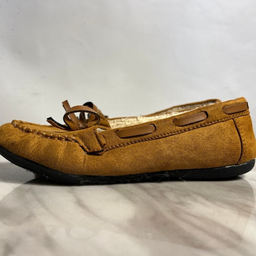 Brown Little Girl Flats Shoes Size 11
