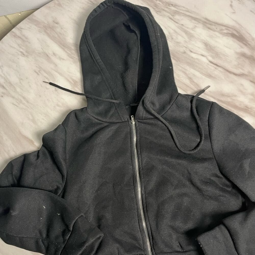 Women’s Hoodie cropped zip Size Xs