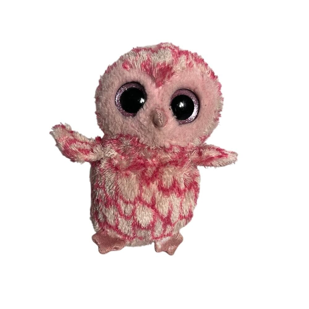 Ty Beanie Boos Pinky Pink Barn Owl Plush