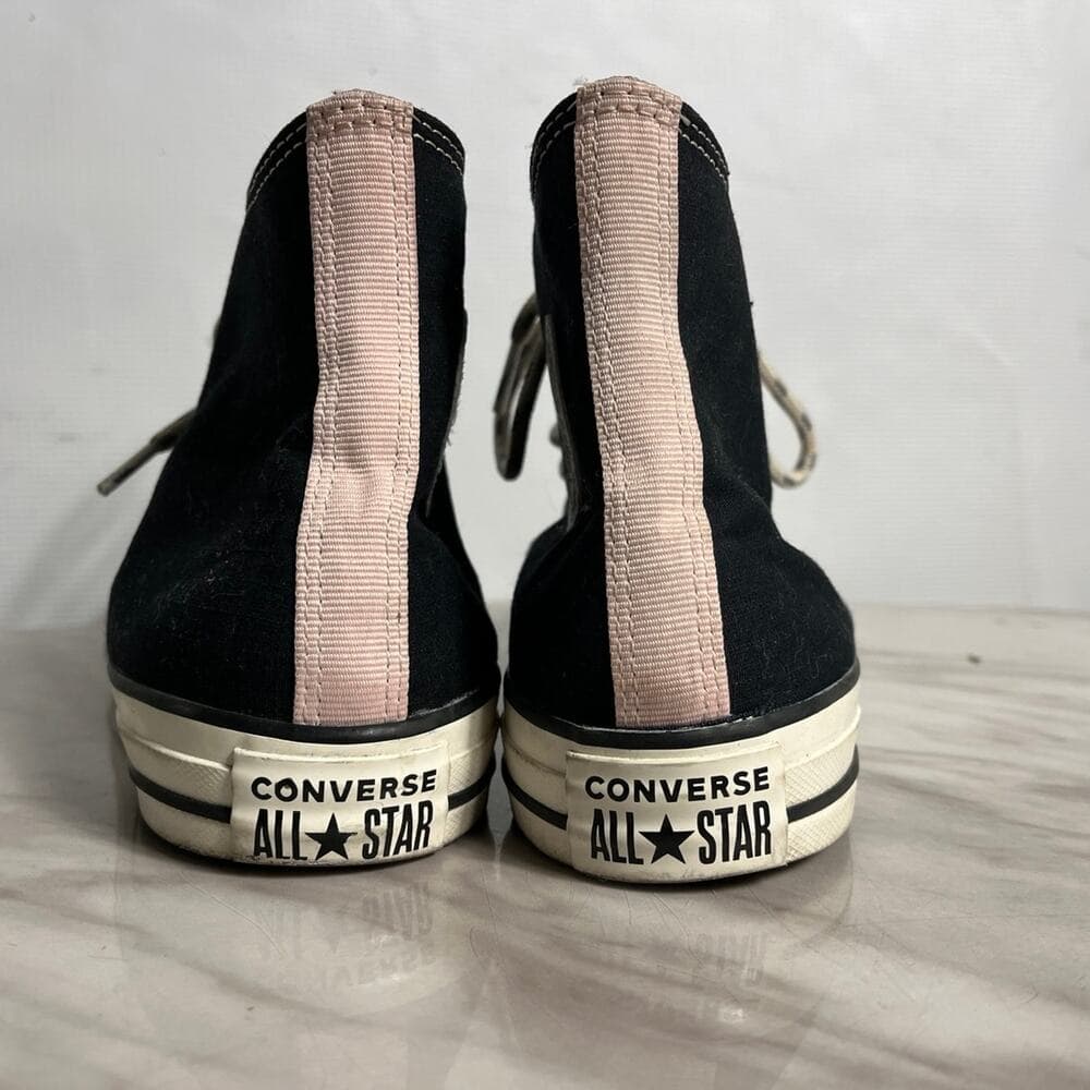 Converse Chuck Taylor All Star sneakers in black & pink Size 9.5 - Thumbnail 4
