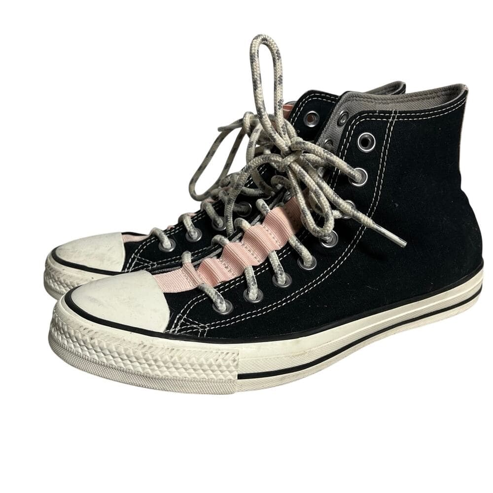 Converse Chuck Taylor All Star sneakers in black & pink Size 9.5