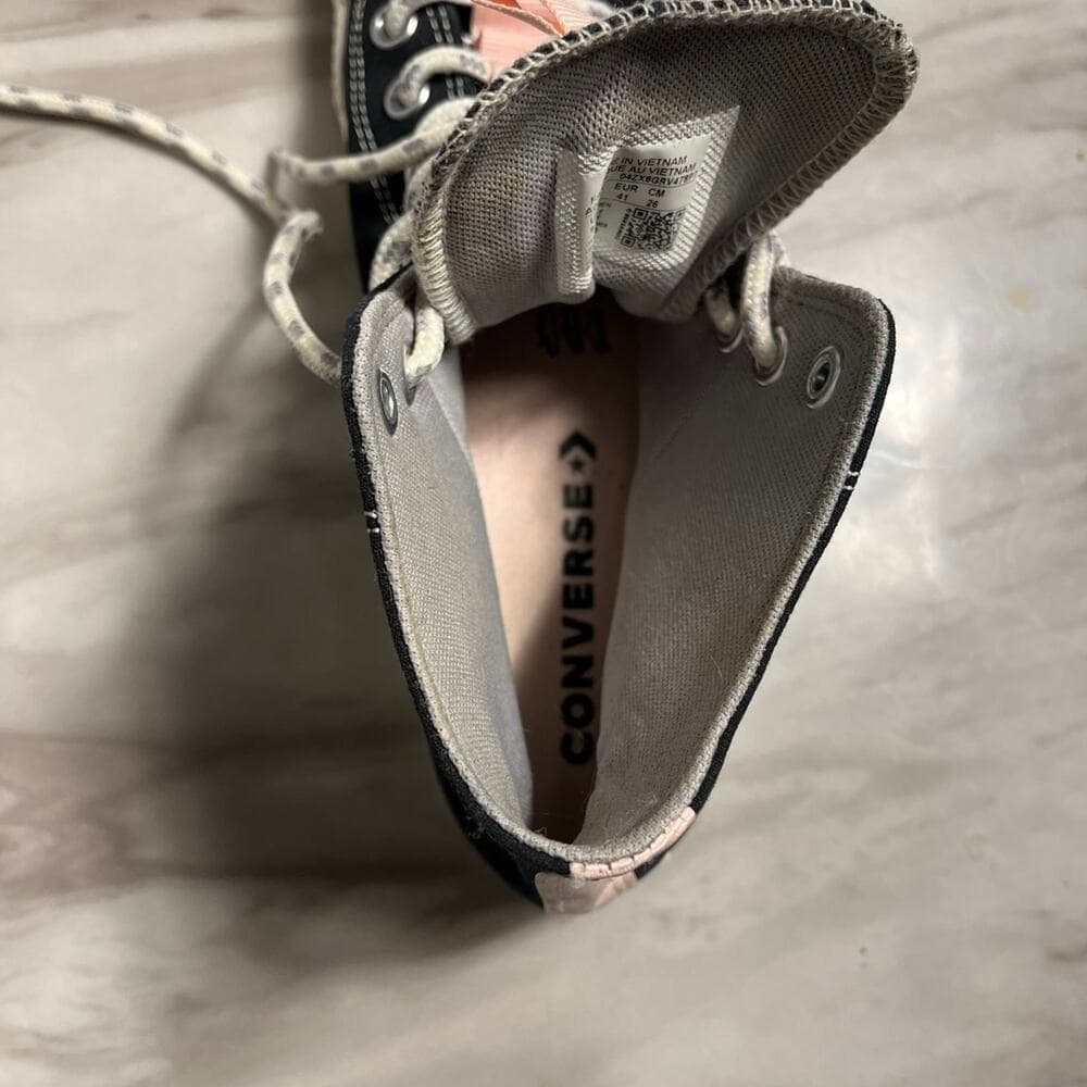 Converse Chuck Taylor All Star sneakers in black & pink Size 9.5 - Thumbnail 7