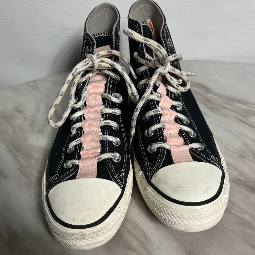 Converse Chuck Taylor All Star sneakers in black & pink Size 9.5 - Thumbnail 2
