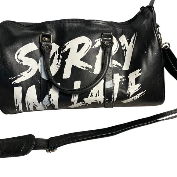 Black Sorry inmate duffel bag 20” X 10” - Thumbnail 11