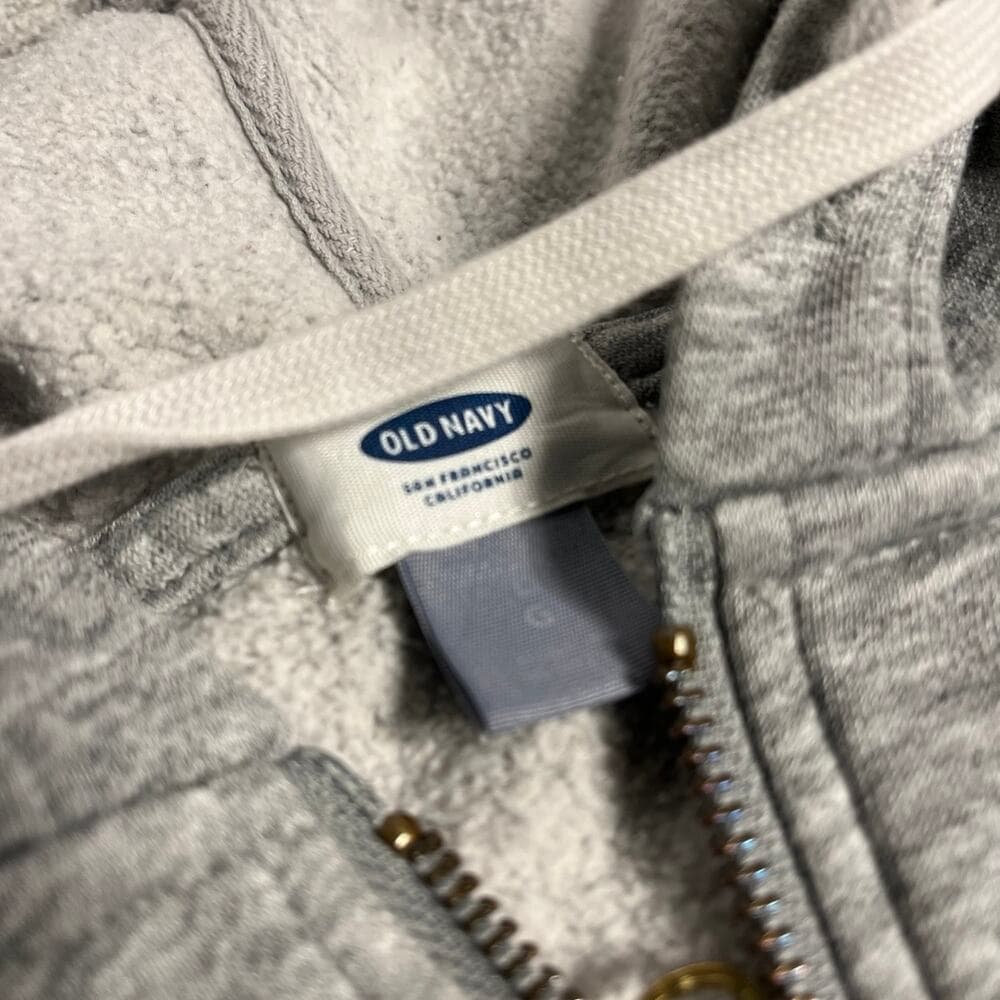 Old Navy Grey Hoodie Size Large - Thumbnail 2