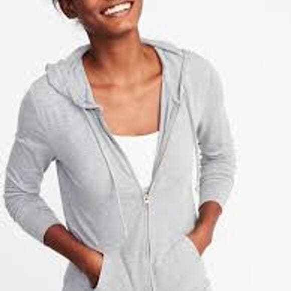 Old Navy Grey Hoodie Size Large - Thumbnail 4