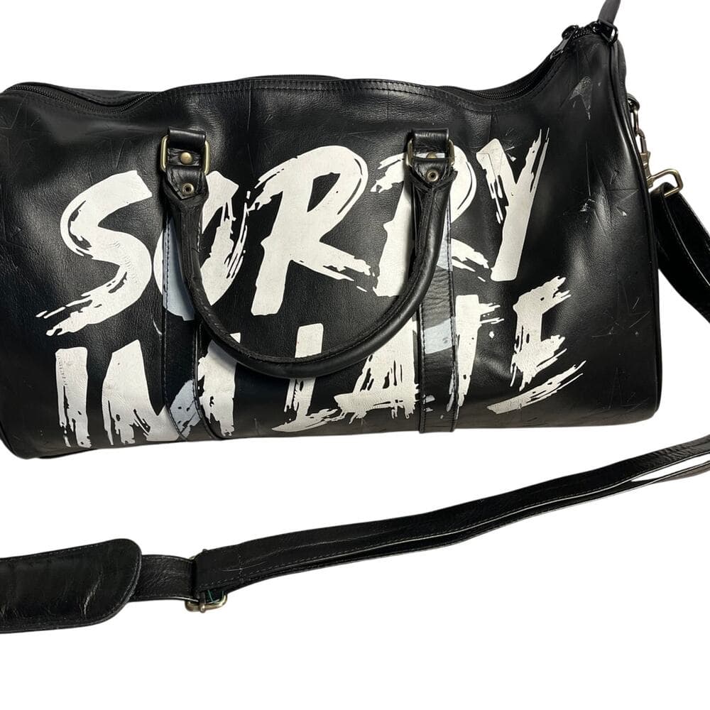 Black Sorry inmate duffel bag 20” X 10” - Thumbnail 10