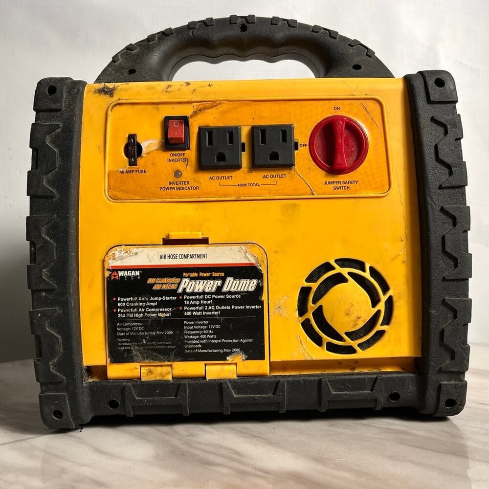 Wagan 400 Watt Power Dome Jumpstarter with Air Compressor and 5 LED Utility Ligh - Thumbnail 3
