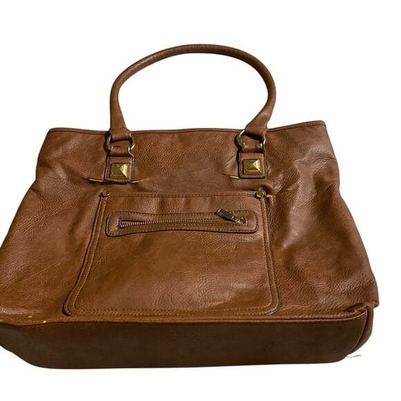 Brown leather tote bag - Thumbnail 4
