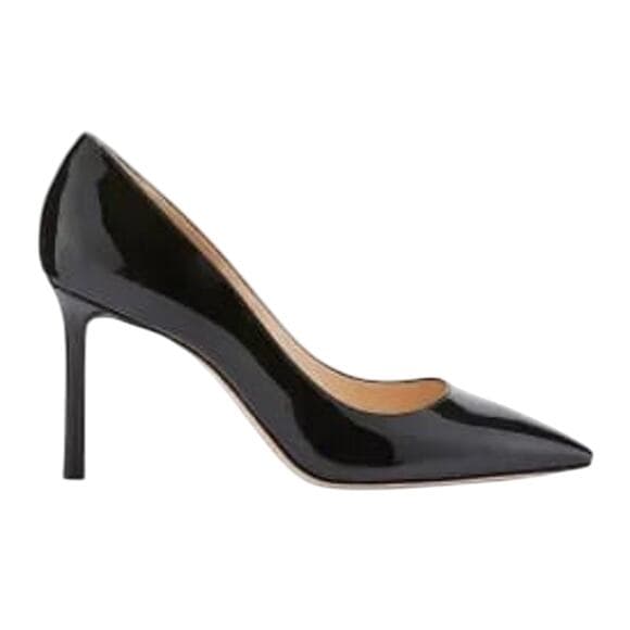 Jimmy Choo Romy Patent Pointed-Toe 85mm Pumps Women’s Shoes - Thumbnail 9
