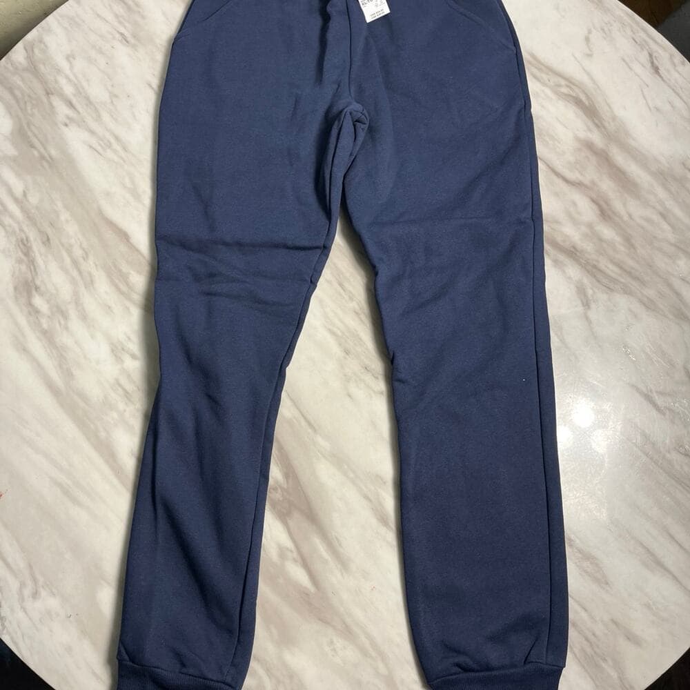Boys Fleece Jogger Pants - Uniform - Blue Size 14 XL