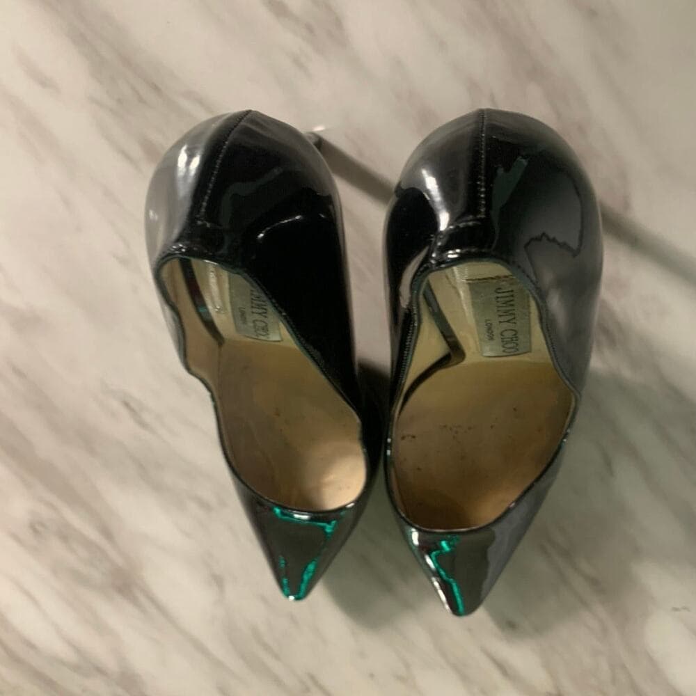 Jimmy Choo Romy Patent Pointed-Toe 85mm Pumps Women’s Shoes - Thumbnail 3