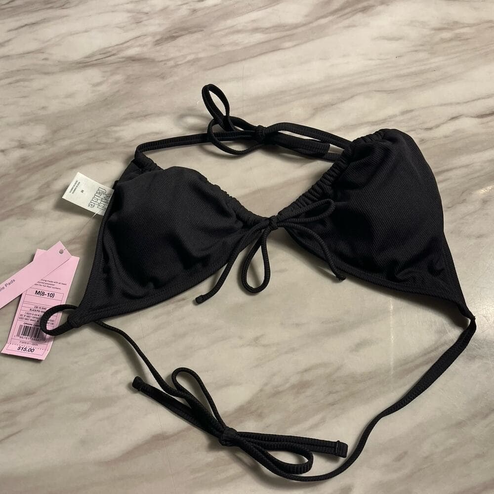 Wild Fabric Black Swim Top Size Medium - Thumbnail 3