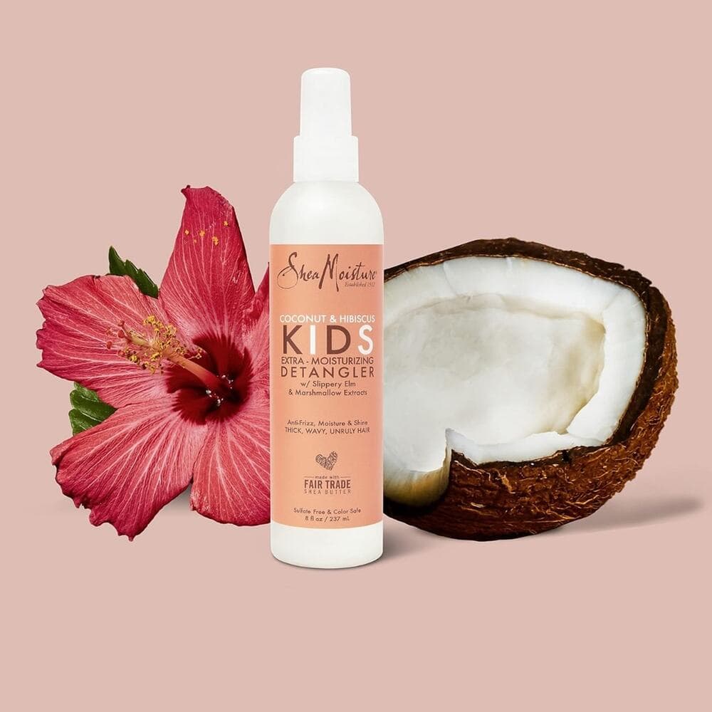 Hair Coconut and Hibiscus Kids Detangler with Shea Butter 8 oz - Thumbnail 5