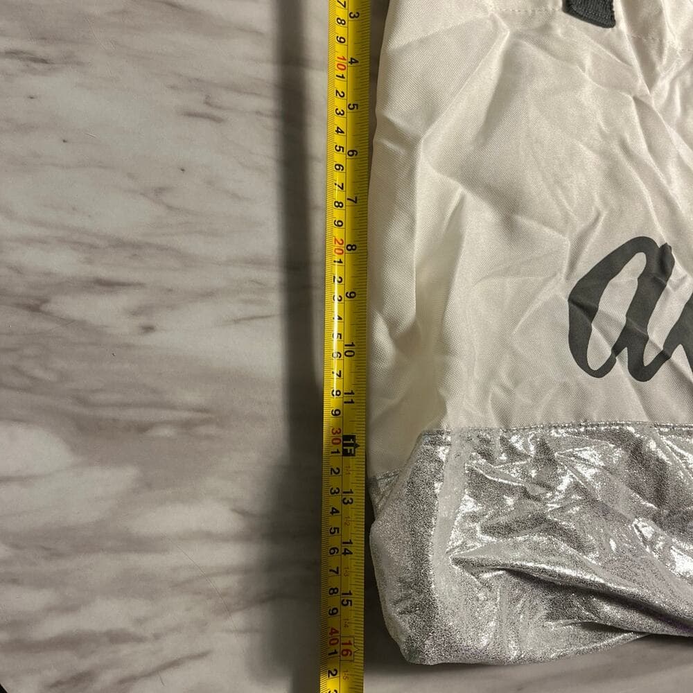 Aerie Cream Grey Silver Large Tote Bag - Thumbnail 3