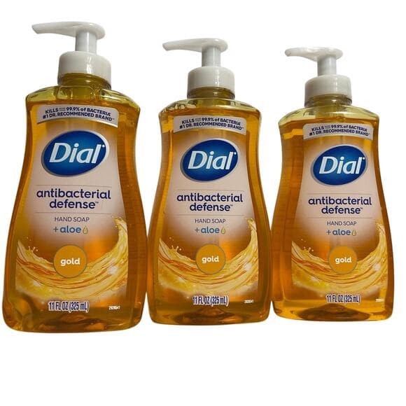 3 Dial Antibacterial Liquid Hand Soap, Gold, 11 Fl Oz - Thumbnail 2