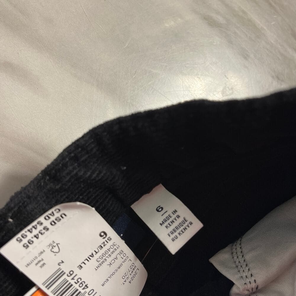 Boys Corduroy Pants - Holiday Express - Black Size 6 - Thumbnail 3