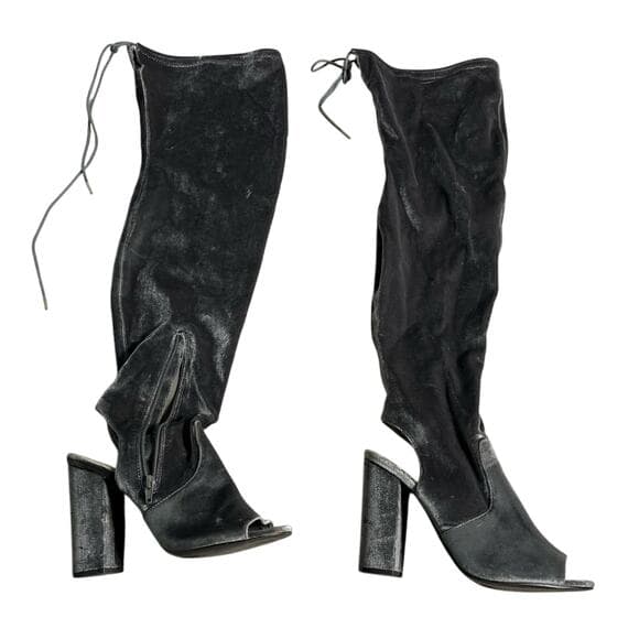 Long Women’s Sliver Boots Size 8.5 - Thumbnail 5