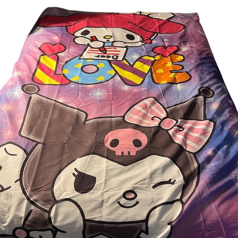 Anime Twin Blanket With 2 Pillows Casas - Thumbnail 4