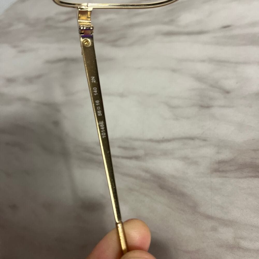 Michael Kors Sunglasses MK1084 San Leone 10146E Gold Cat Eye Just The Frame - Thumbnail 3