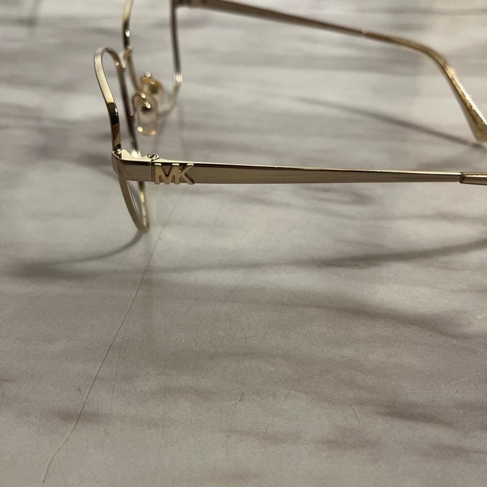 Michael Kors Sunglasses MK1084 San Leone 10146E Gold Cat Eye Just The Frame - Thumbnail 6
