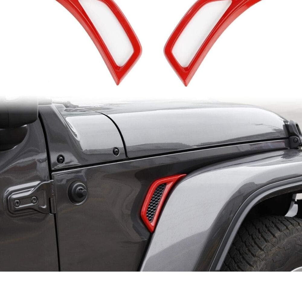 Voodonala for Jeep JL Side Air Conditioning Vent Outlet Decoration Trim for 2018 - Thumbnail 4