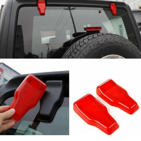 Rear Window Glass Hinge Cover Trim Exterior For Jeep Wrangler JL 18+ Accessories - Thumbnail 6