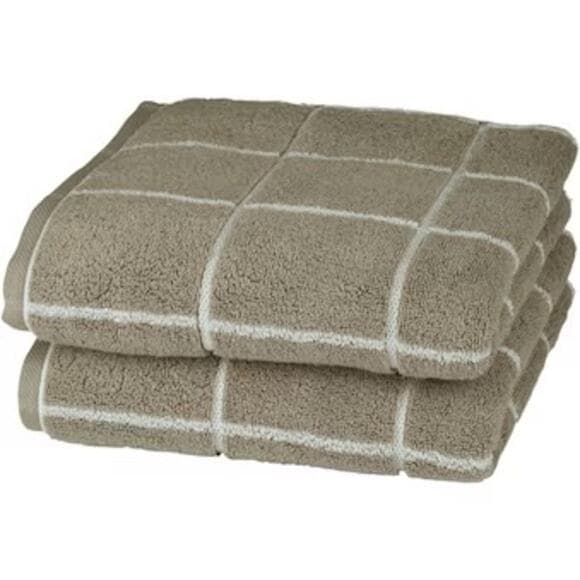 2 Room Essentials Grey & White Towels - Thumbnail 5