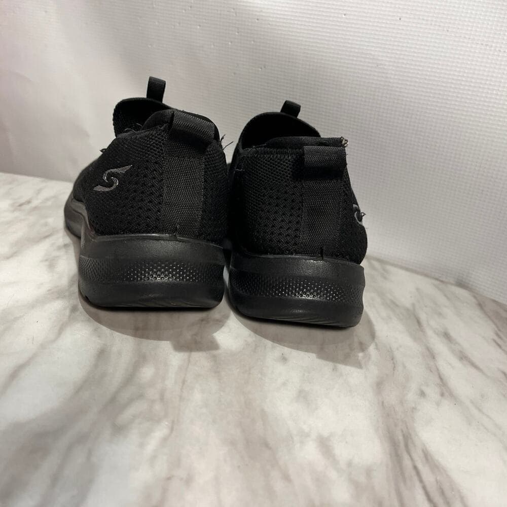 Skechers Womens Go Walk 6 Hyper Pillars Black Sparkle Sz 5.5 Slip On Lightweight - Thumbnail 4