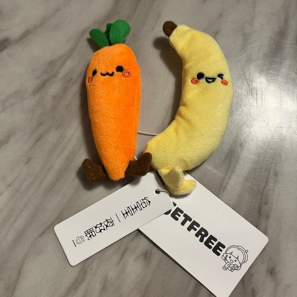 Infant Comforting Toy Carrot/Banana Shaped Hand Grip Sensory Development
