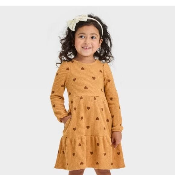Toddler Girls' Cozy Dress - Cat & Jack™ 2T - Thumbnail 6