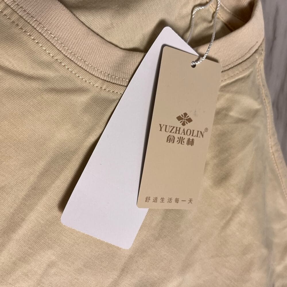 Men’s T-shirt Color Tan Size 5XL - Thumbnail 3