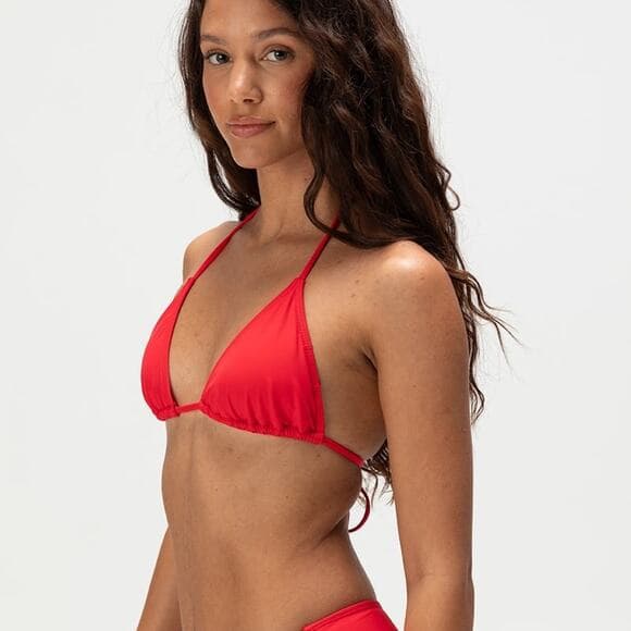 FULL TILT Triangle Red Bikini Top Size Large - Thumbnail 8