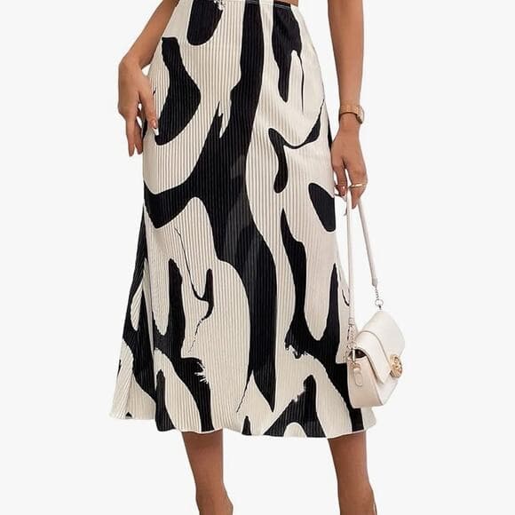Black and white skirt - Thumbnail 5