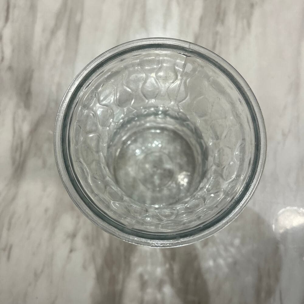 Vintage Large Brody Co. Swirl Clear Glass Vase 9.5" - Thumbnail 3